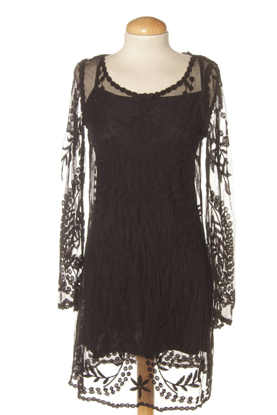Vestito casual de H&M de la talla 36, de color nero