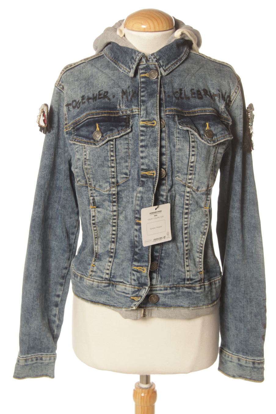 Blouson Desigual de la taille M, de couleur bleu de denim