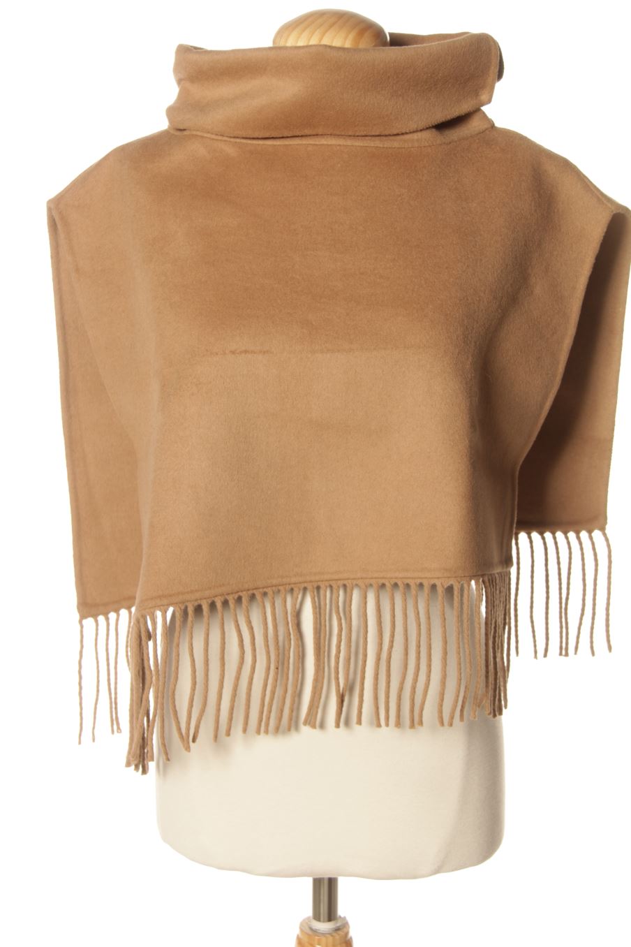 Pelz-oder Fashionkragen von Zara Größe M, Farbe Braun, für