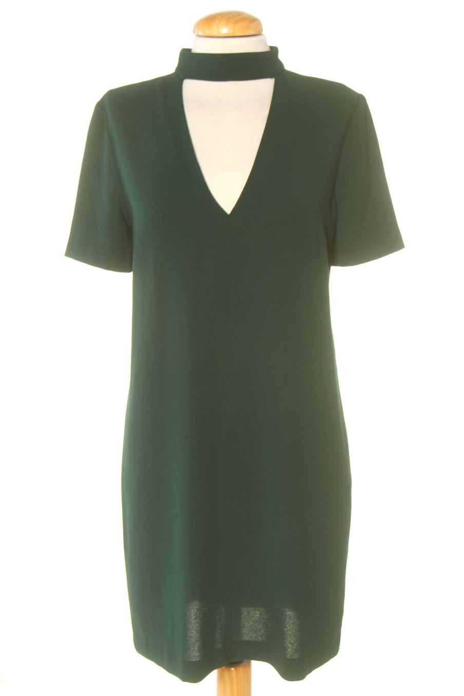 Robe casual Zara de la taille XS, de couleur vert