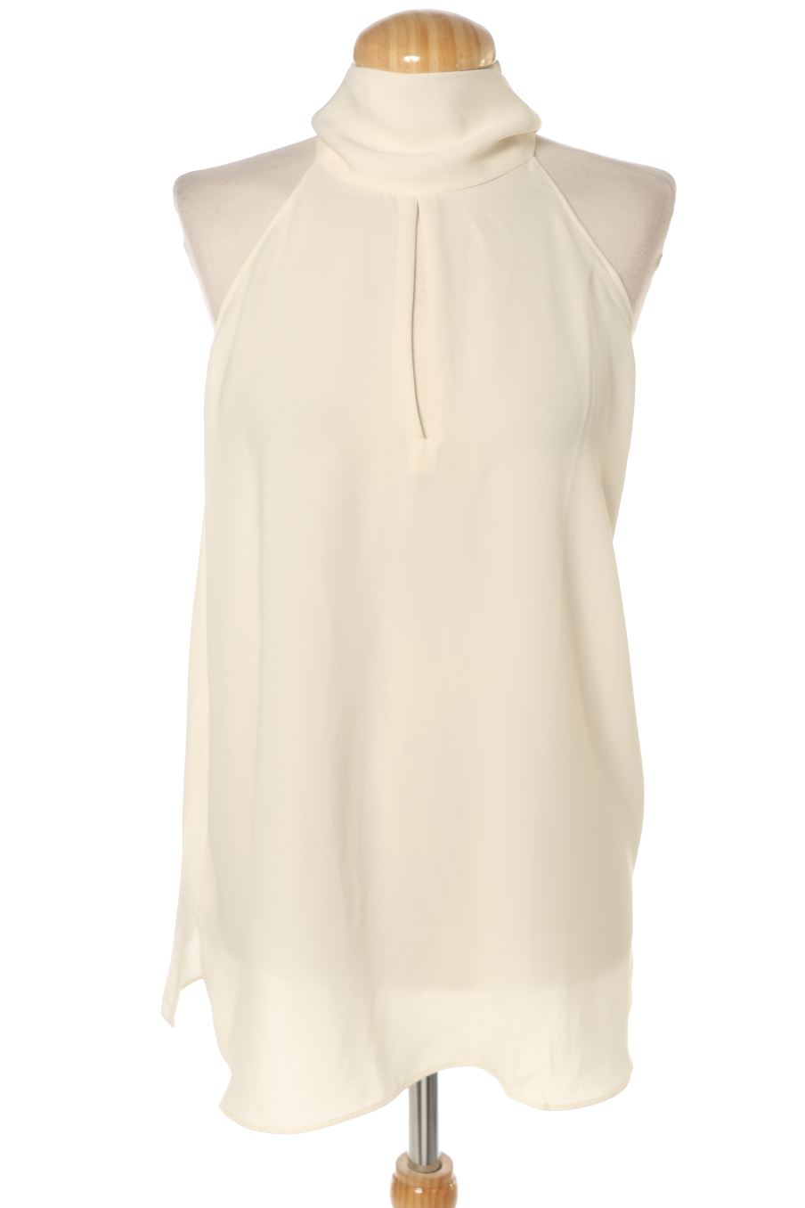 Blouse à manches courtes Mango de la taille XL, de couleur beige