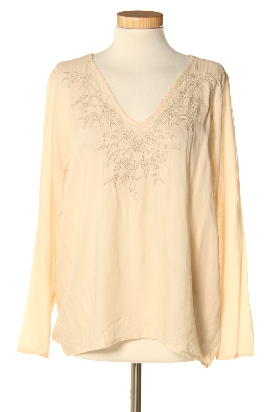 Blouse à manches longues Amichi de la taille M, de couleur beige