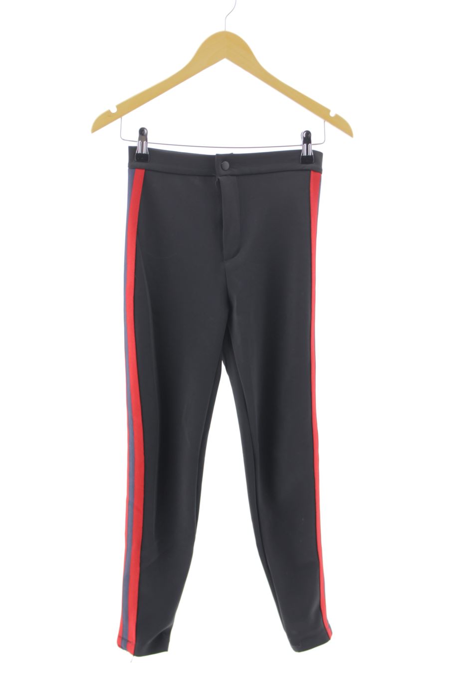 Pantalon Casual Bershka de la taille 34, de couleur noir