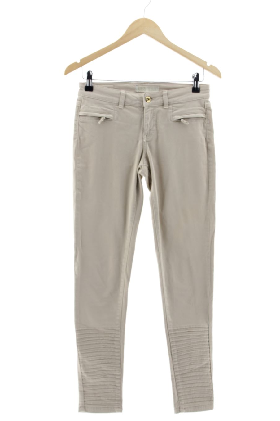 Vaquero de Zara de la talla 36, de color beige de ropa vaquera