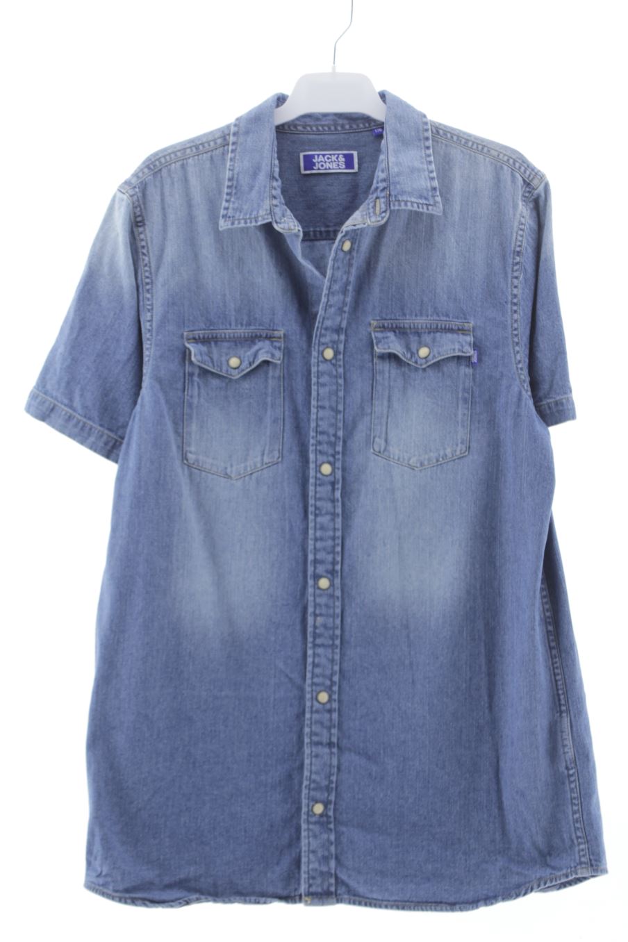 gebraucht Jack & Jones (JJXX) Kurzärmeliges Hemd Größe 176 aus Denim