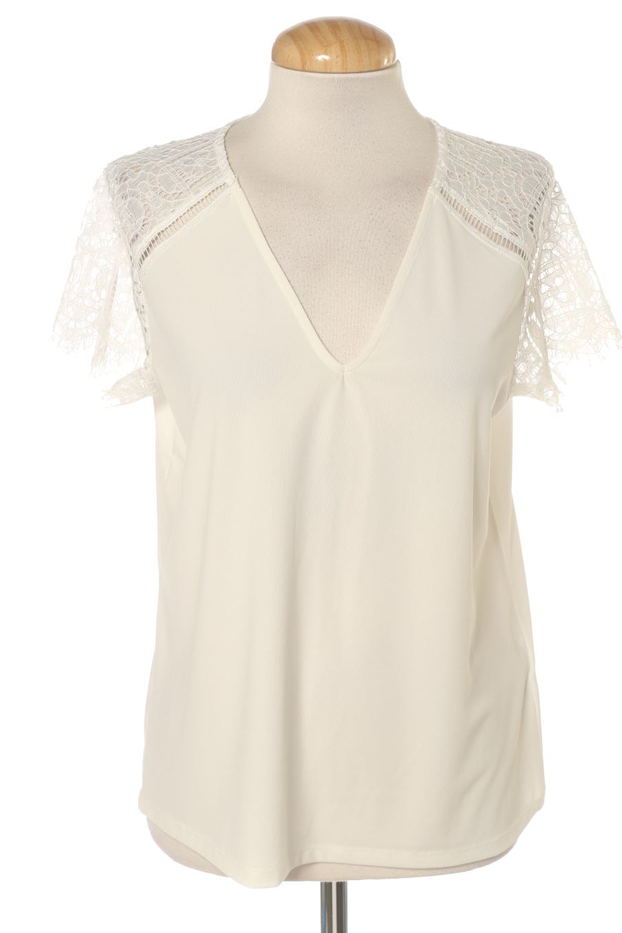 Blusa a maniche corte de H&M de la talla S, de color bianco