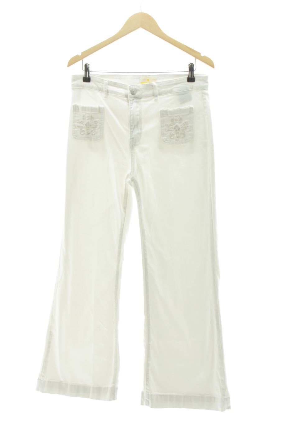 Jeans von Maison Onado Größe 44, Farbe Weiss, aus Jeanskleidung für