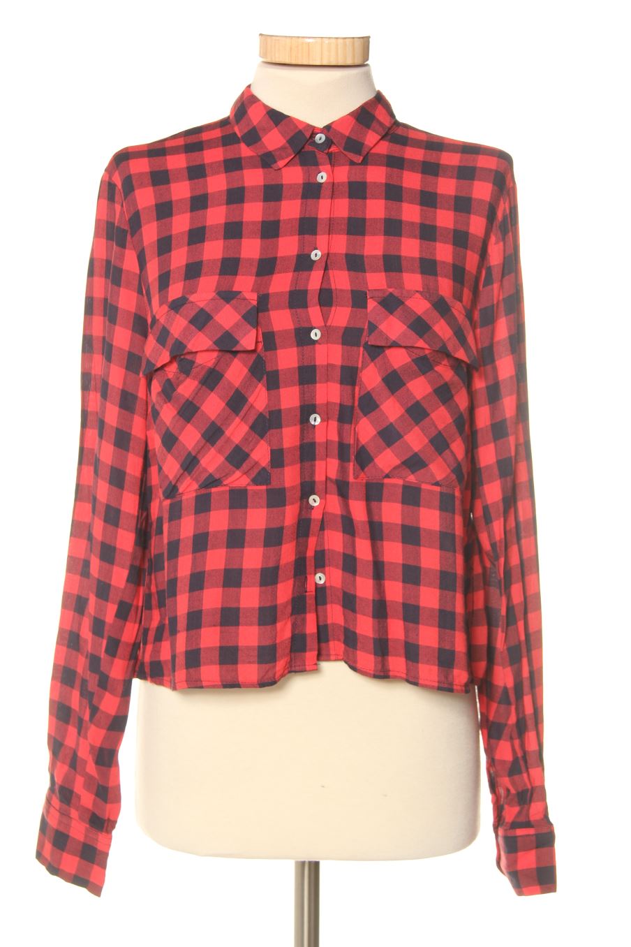 Camisa de Pull & Bear de la talla S, de color cuadros