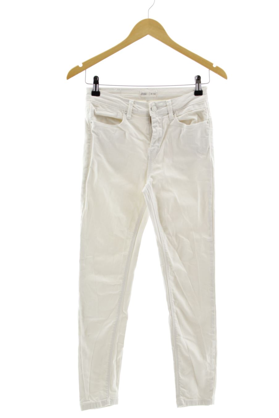 Jeans Springfield de la taille 36, de couleur blanc de denim