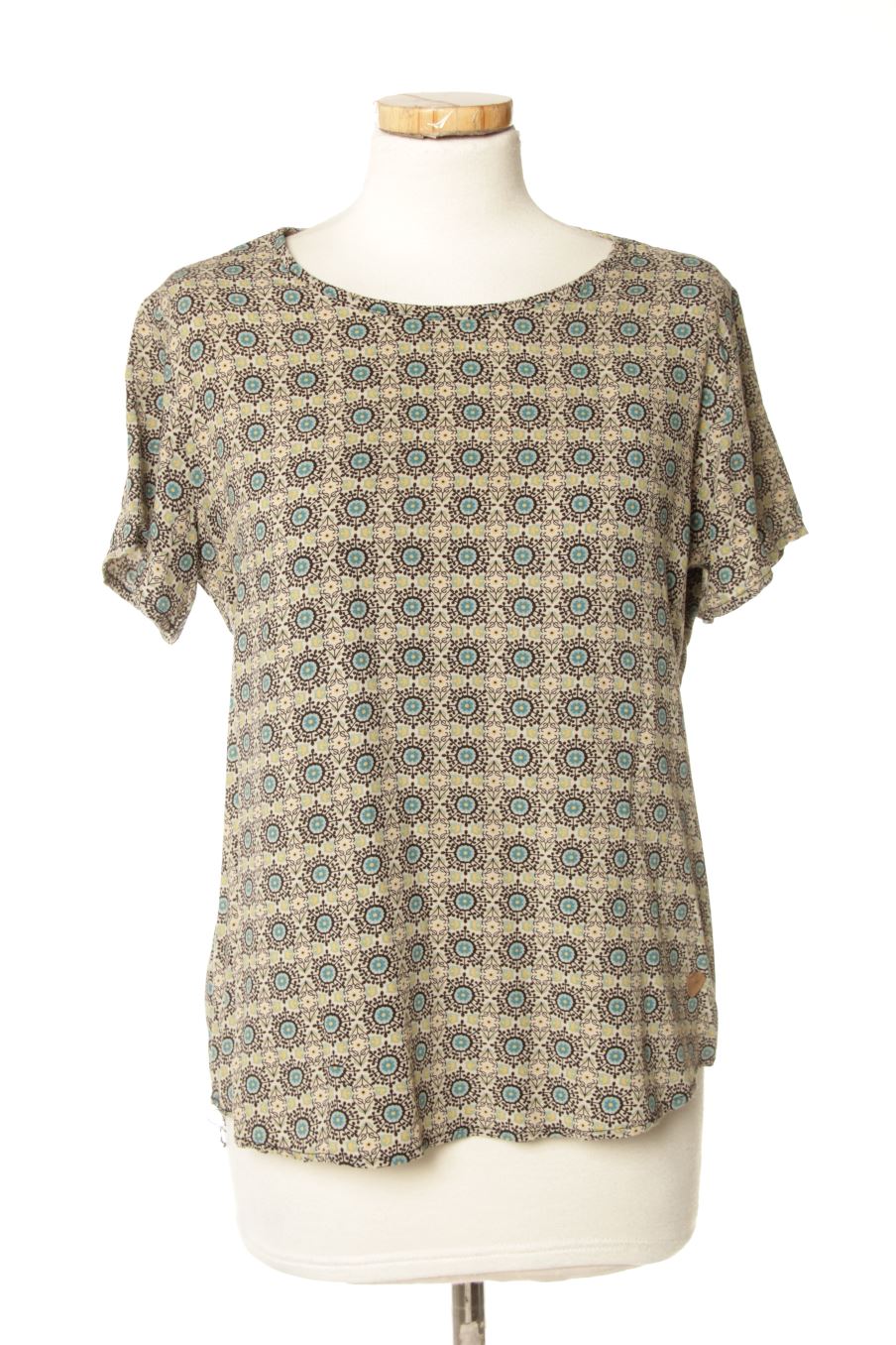 Blouse à manches courtes Brownie de la taille S, de couleur imprimés