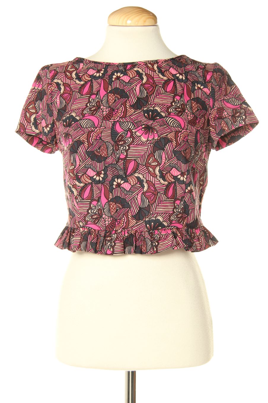 Blouse à manches courtes Trafaluc de la taille XS, de couleur imprimés