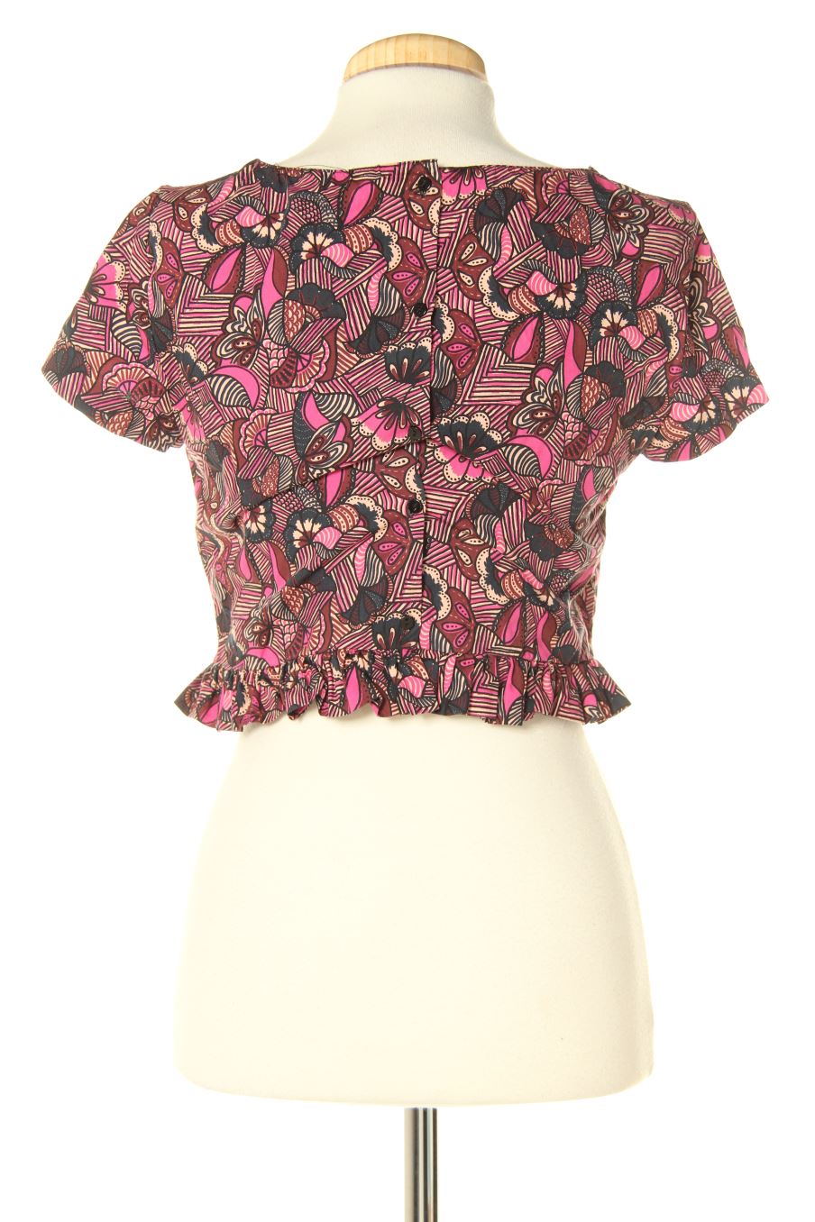 Blouse à manches courtes Trafaluc de la taille XS, de couleur imprimés