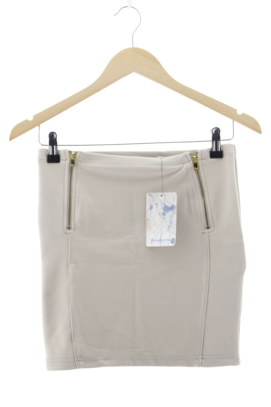 Jupe Stradivarius de la taille S, de couleur beige