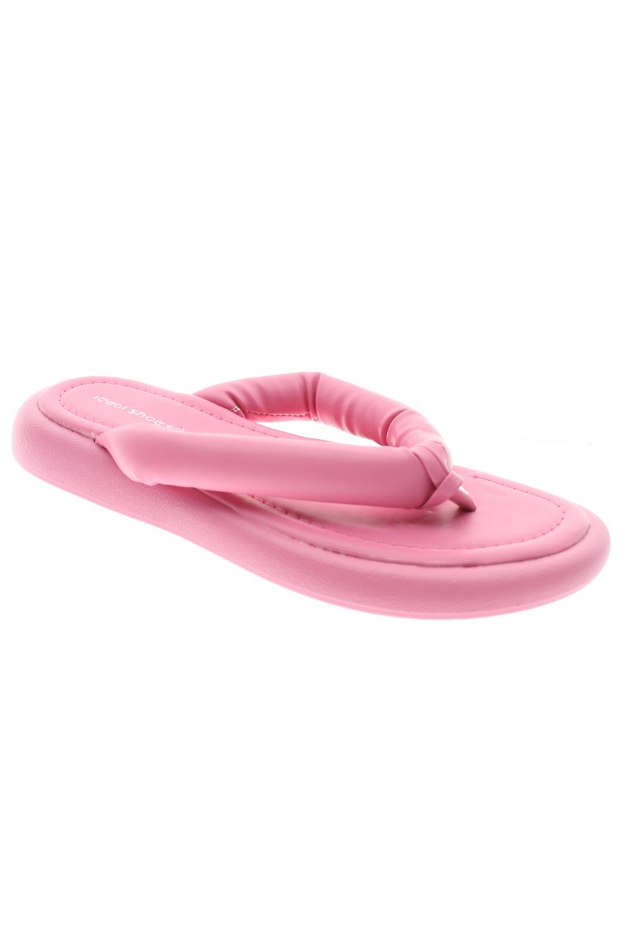 Sandalias planas de Ideal Shoes de la talla 38, de color rosa de