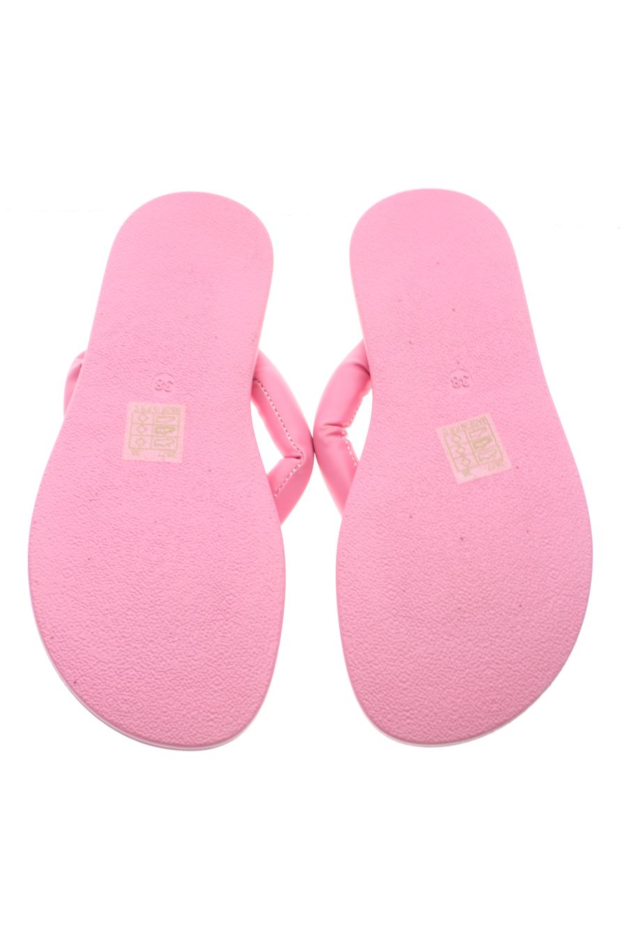Sandalias planas de Ideal Shoes de la talla 38, de color rosa de