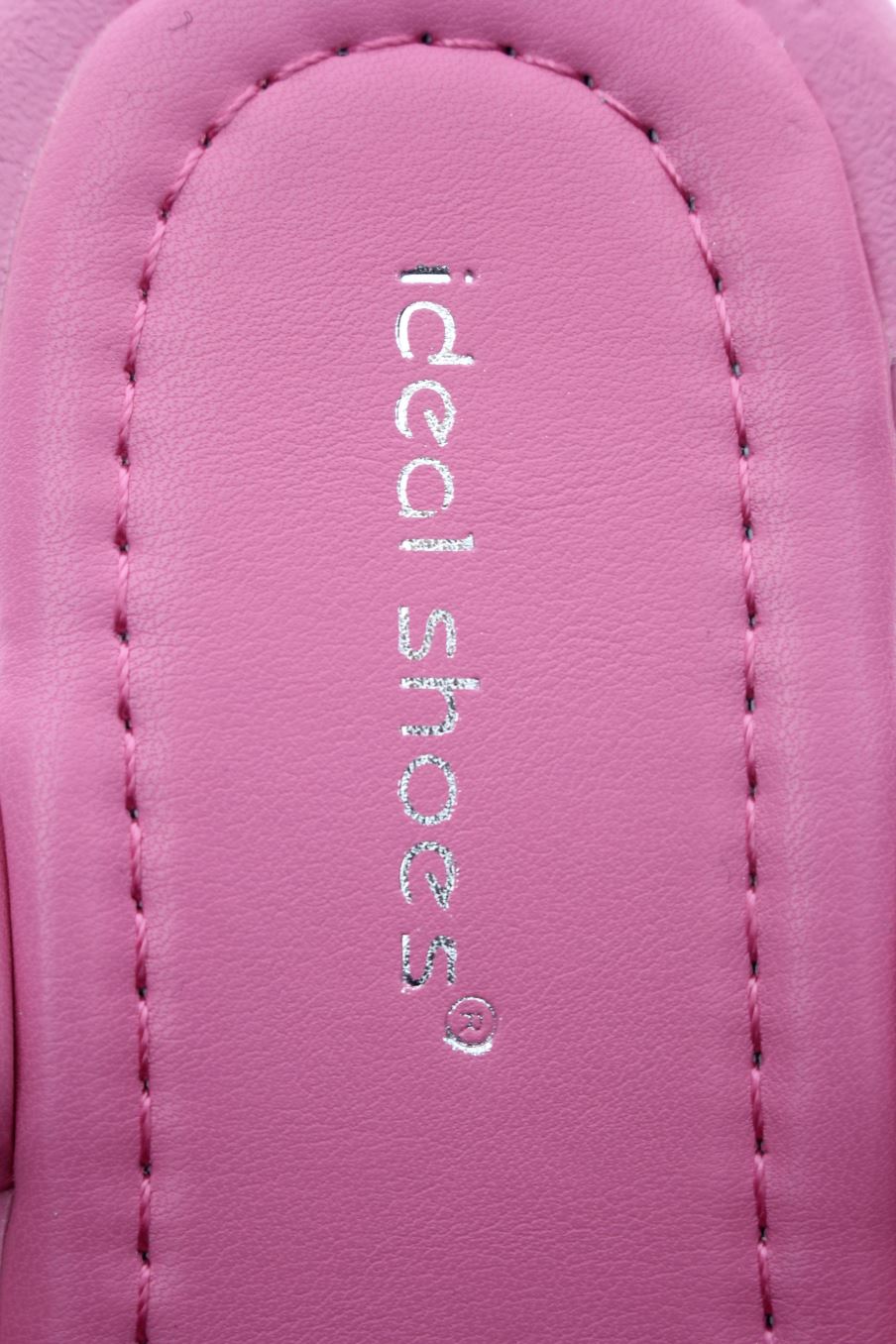 Sandalias planas de Ideal Shoes de la talla 38, de color rosa de
