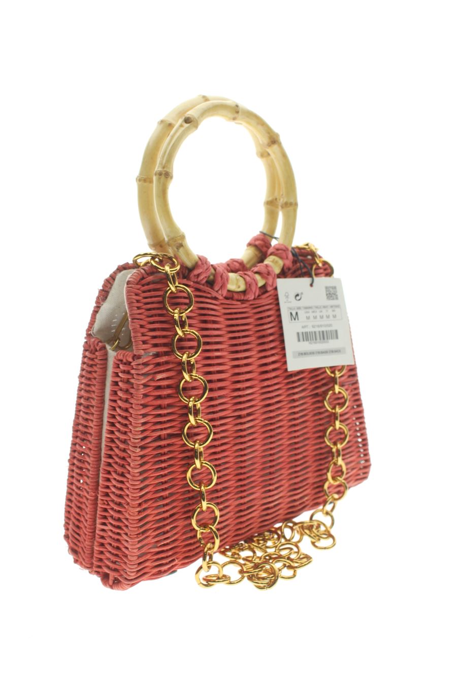 Bolso de Mano Rojo de Zara