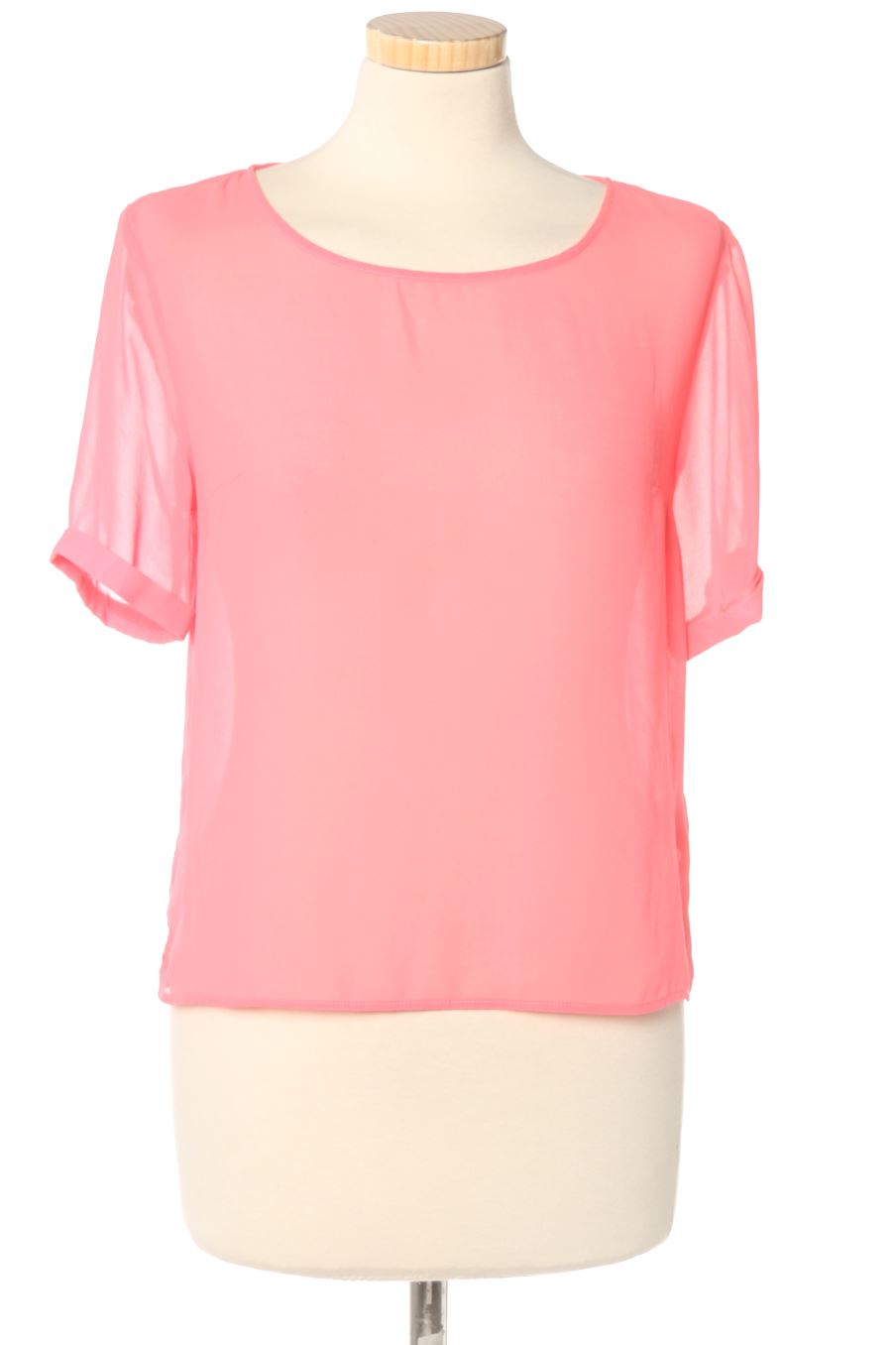 Blusa de manga corta de H&M de la talla 36, de color rosa