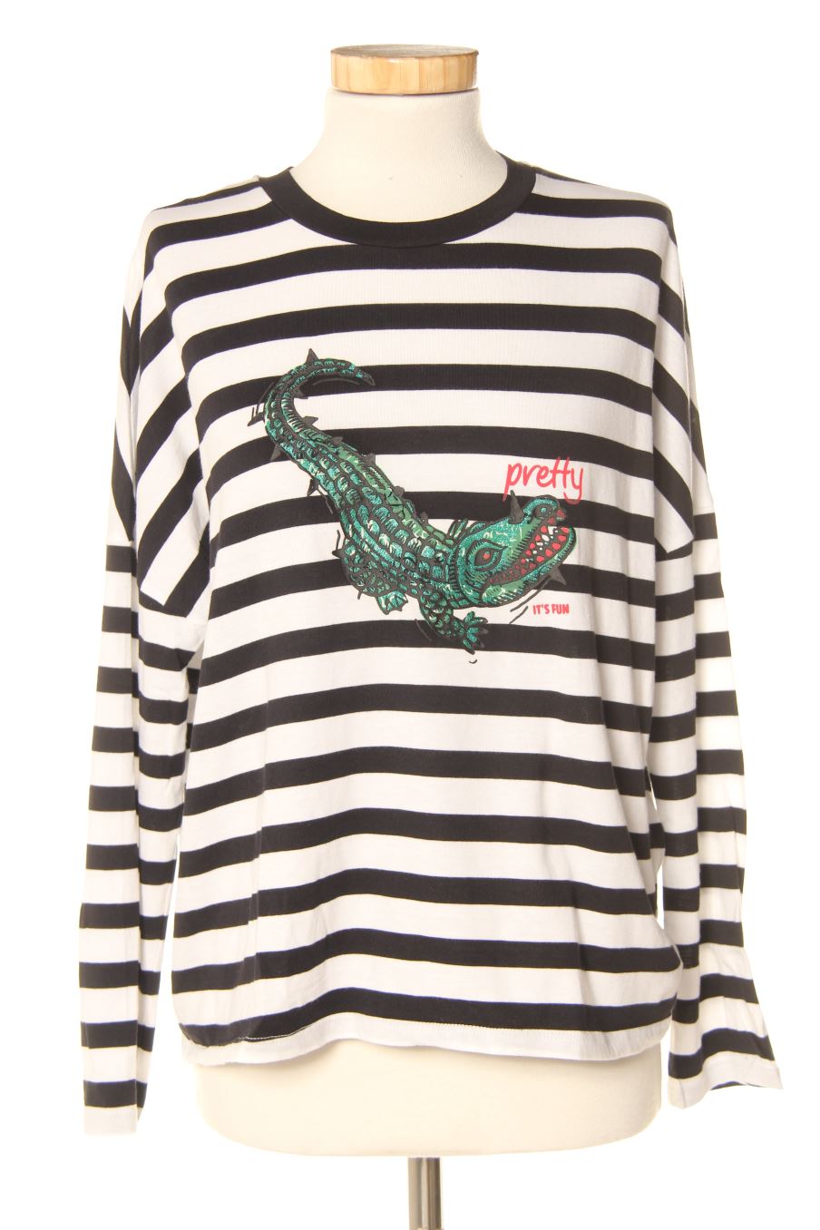 Camiseta de manga larga de Green coast de la talla S, de color rayas