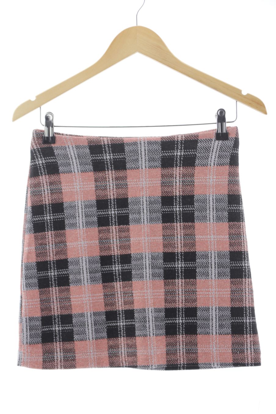 Falda de H&M de la talla XS, de color cuadros