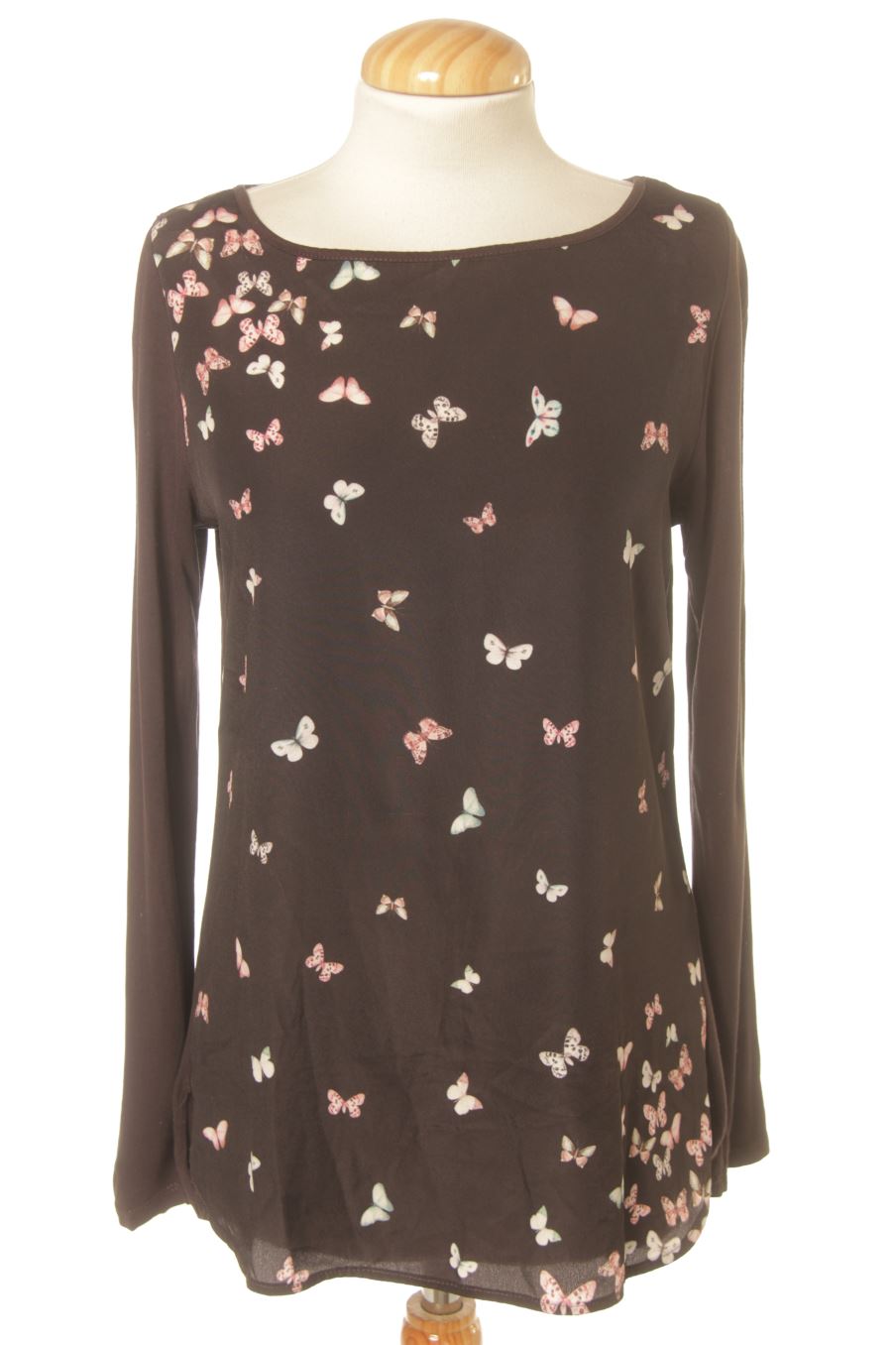 Blusa a maniche lunghe de Orsay de la talla M, de color nero