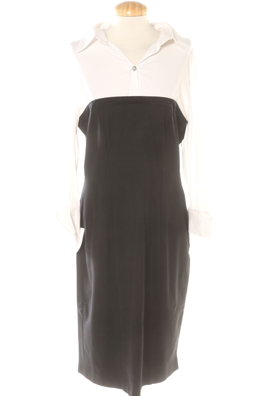 Vestido casual de Elena miro de la talla L, de color negro