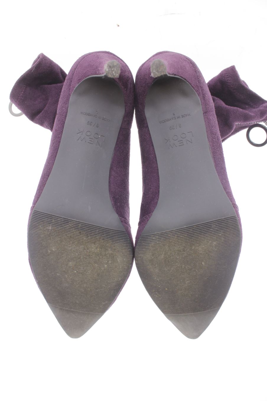 Botines de new look de la talla 39, de color morado de