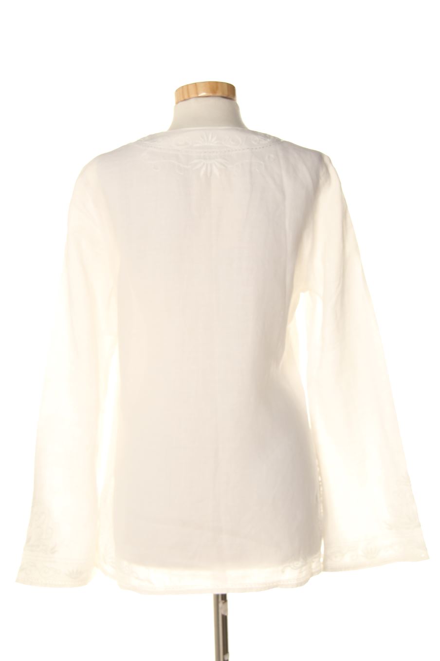 Blouse à manches longues Promod de la taille M, de couleur blanc