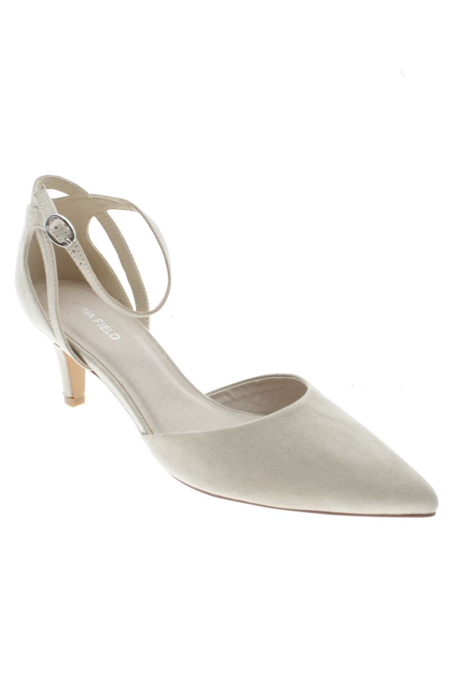Sandalias tacon de ANNA FIELD de la talla 40, de color beige de
