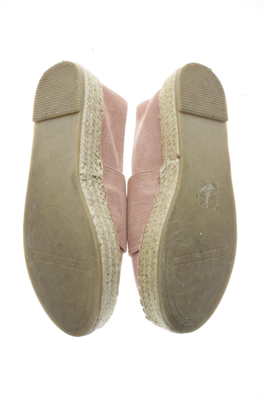 Plataformas de coura  de la talla 40, de color rosa de