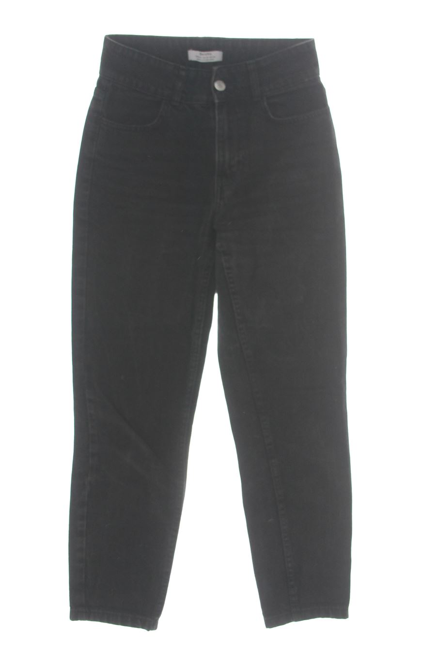 Vaquero de Bershka de la talla 34, de color negro de ropa vaquera