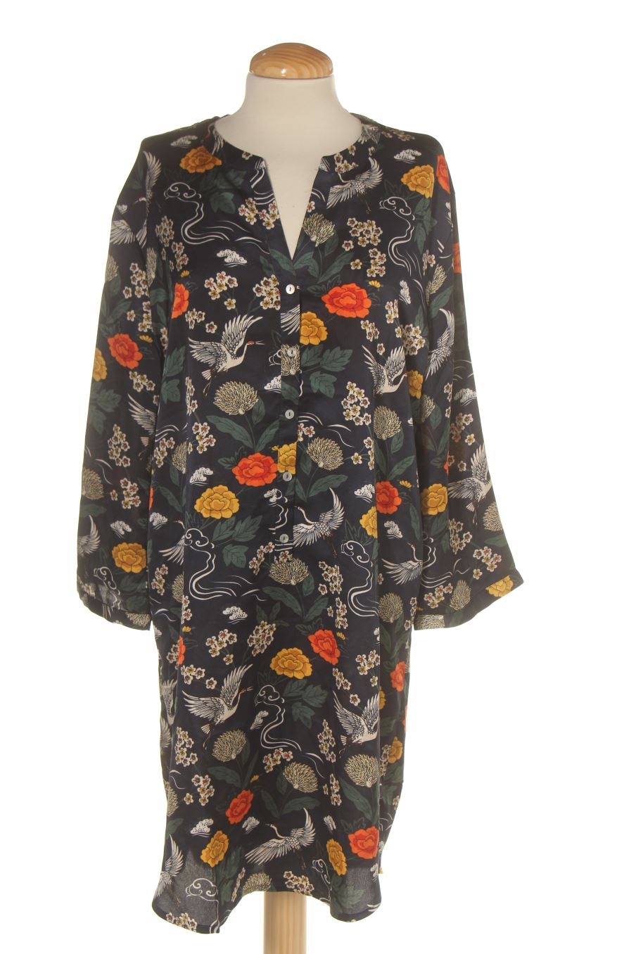 Robe casual Monoprix de la taille L, de couleur fleurs