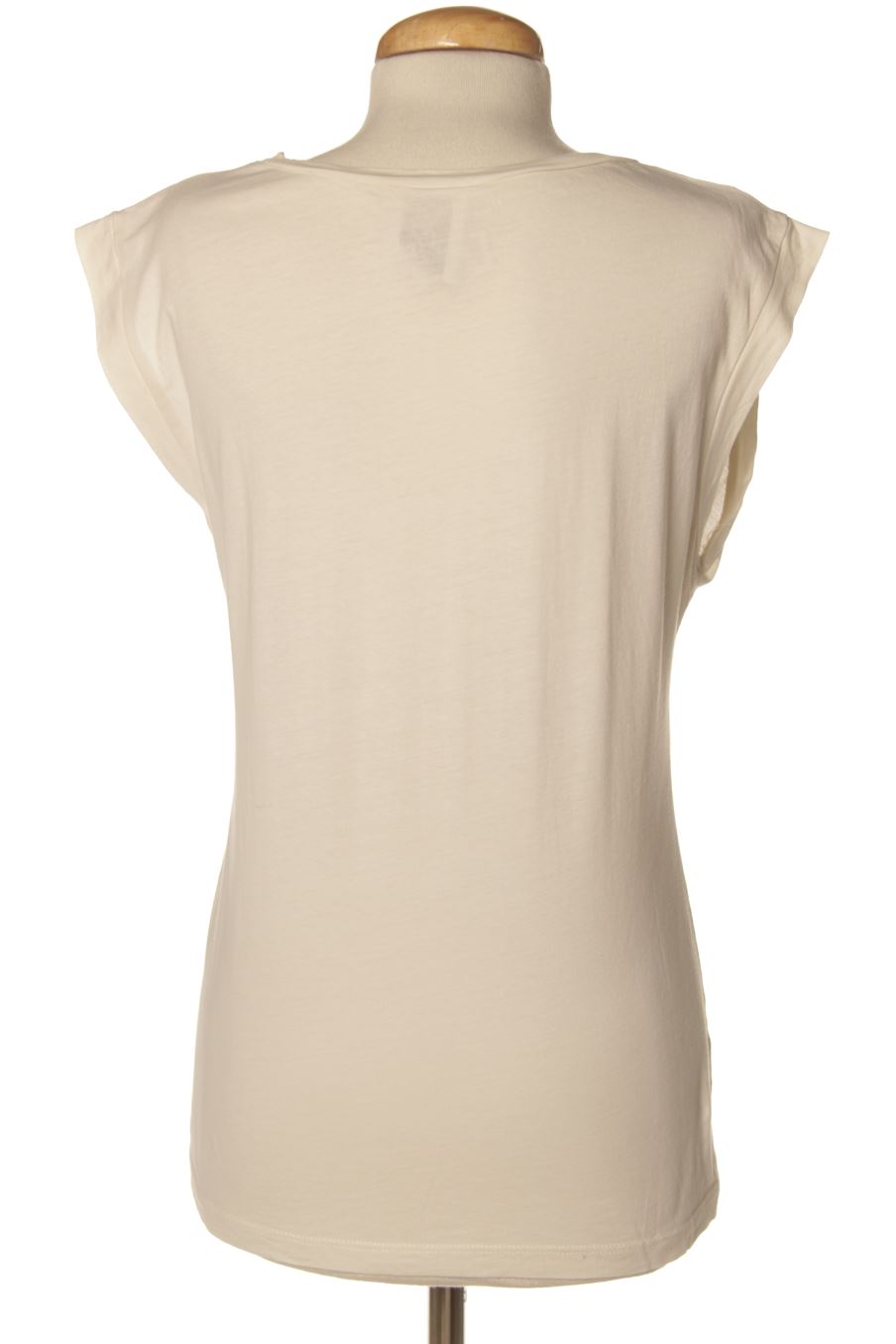Camiseta sin mangas de Mango de la talla M, de color beige