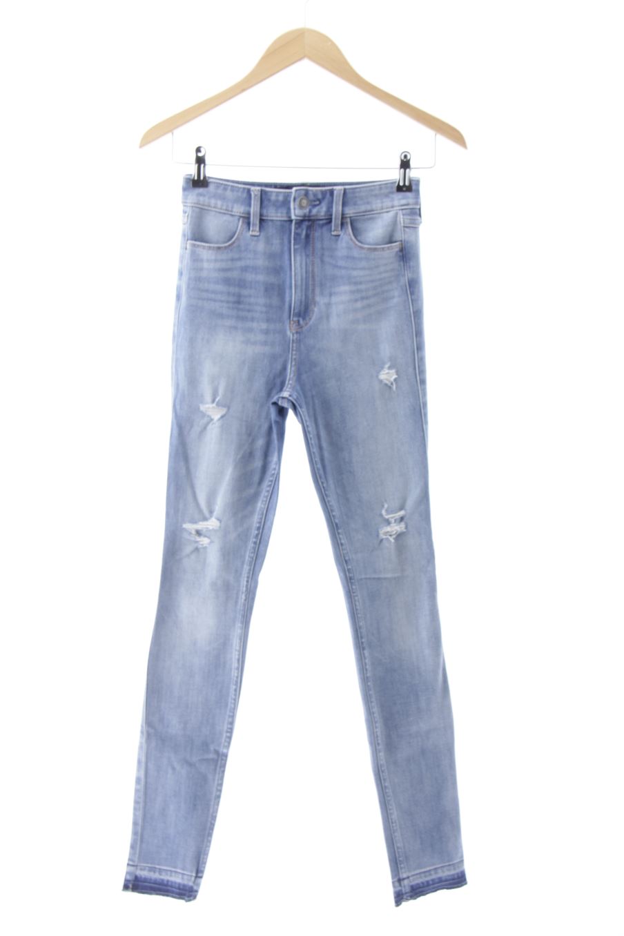 Jeans Hollister de la taille 34, de couleur bleu de denim