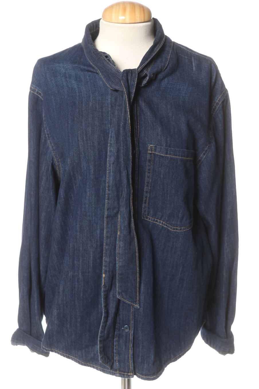 Camisa de Zara de la talla XS, de color azul