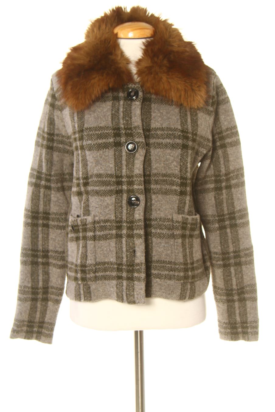 Blouson Zara de la taille S, de couleur carreaux