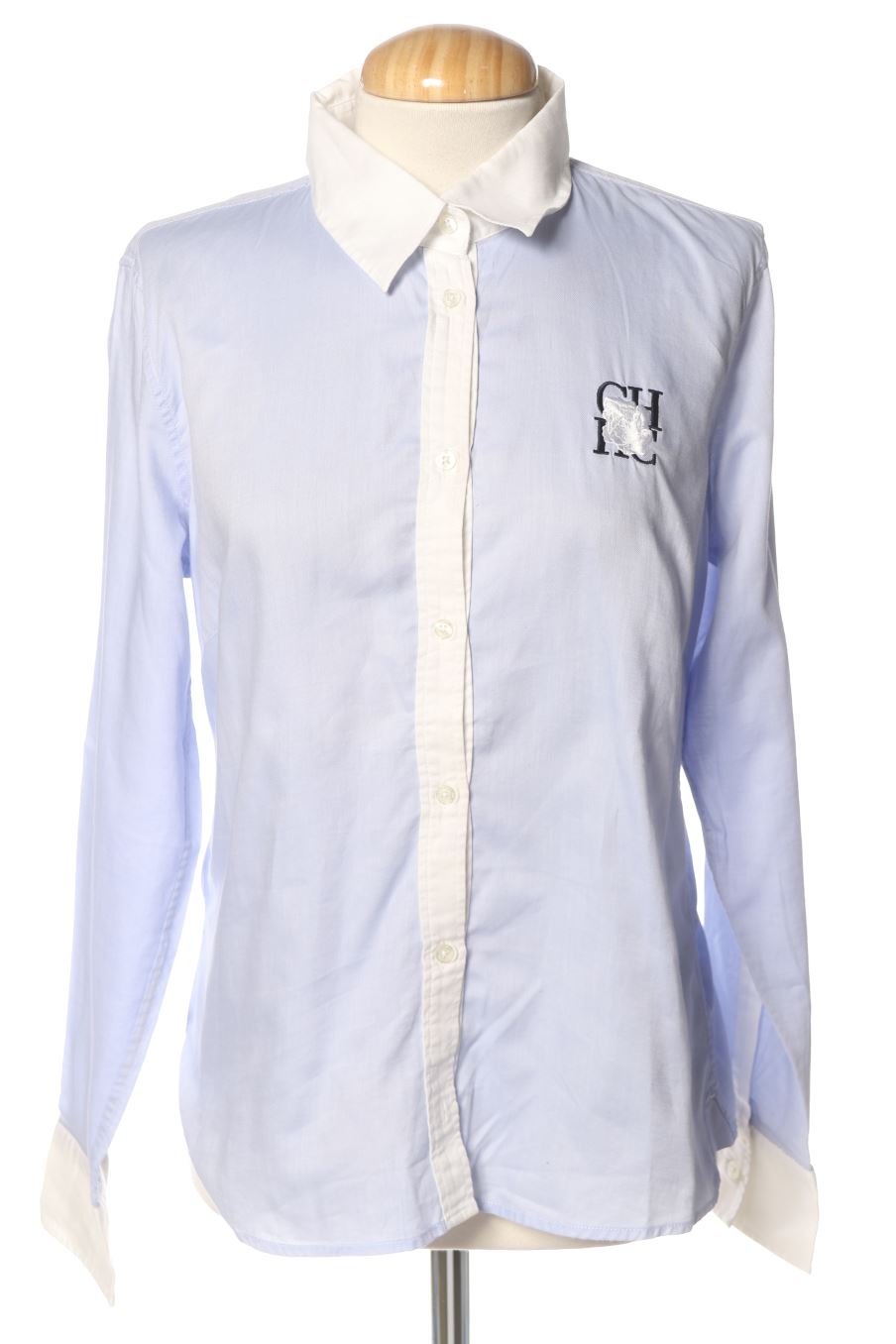 Chemise Carolina Herrera de la taille 40, de couleur bleu