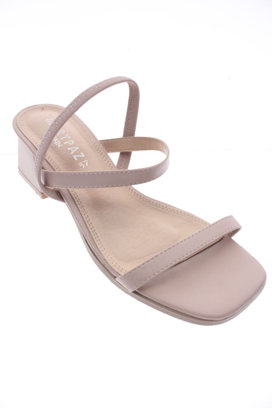 Sandalias tacon de Mary Paz de la talla 37, de color rosa