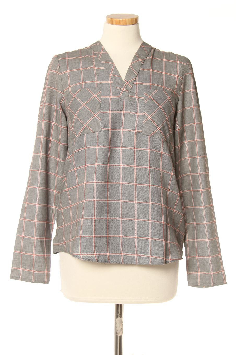 Blouse à manches longues Naf Naf de la taille 36, de couleur carreaux