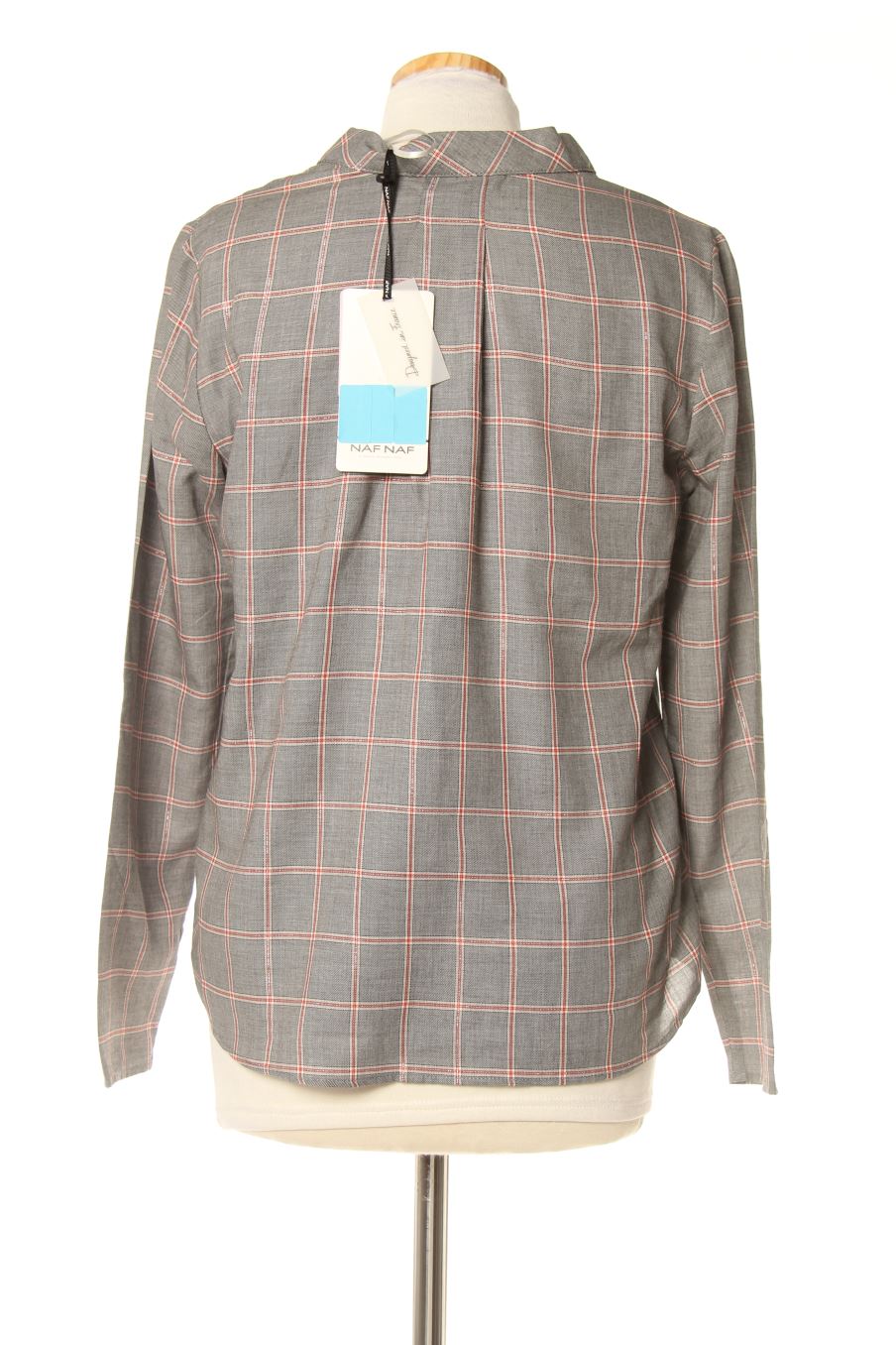 Blouse à manches longues Naf Naf de la taille 36, de couleur carreaux