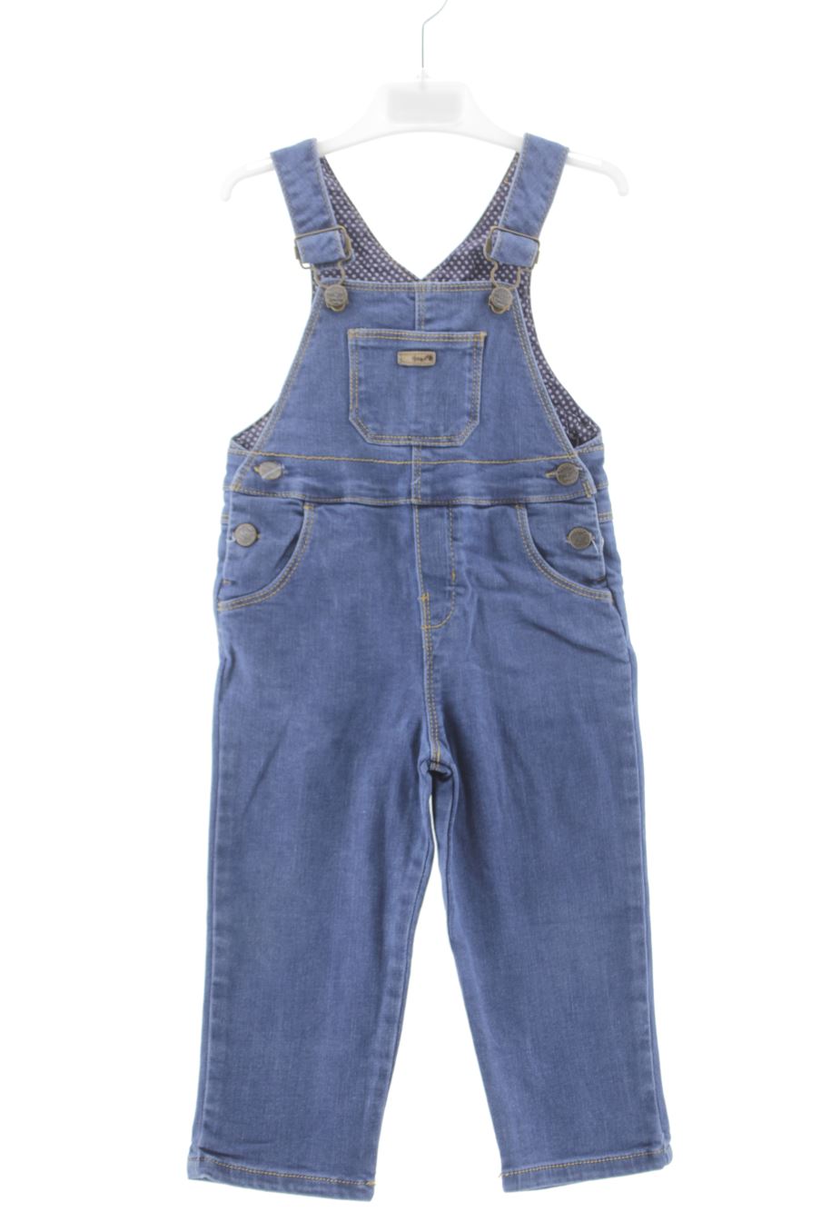 Pantalón de peto de Cyrillus de la talla 2 años de denim de segunda mano
