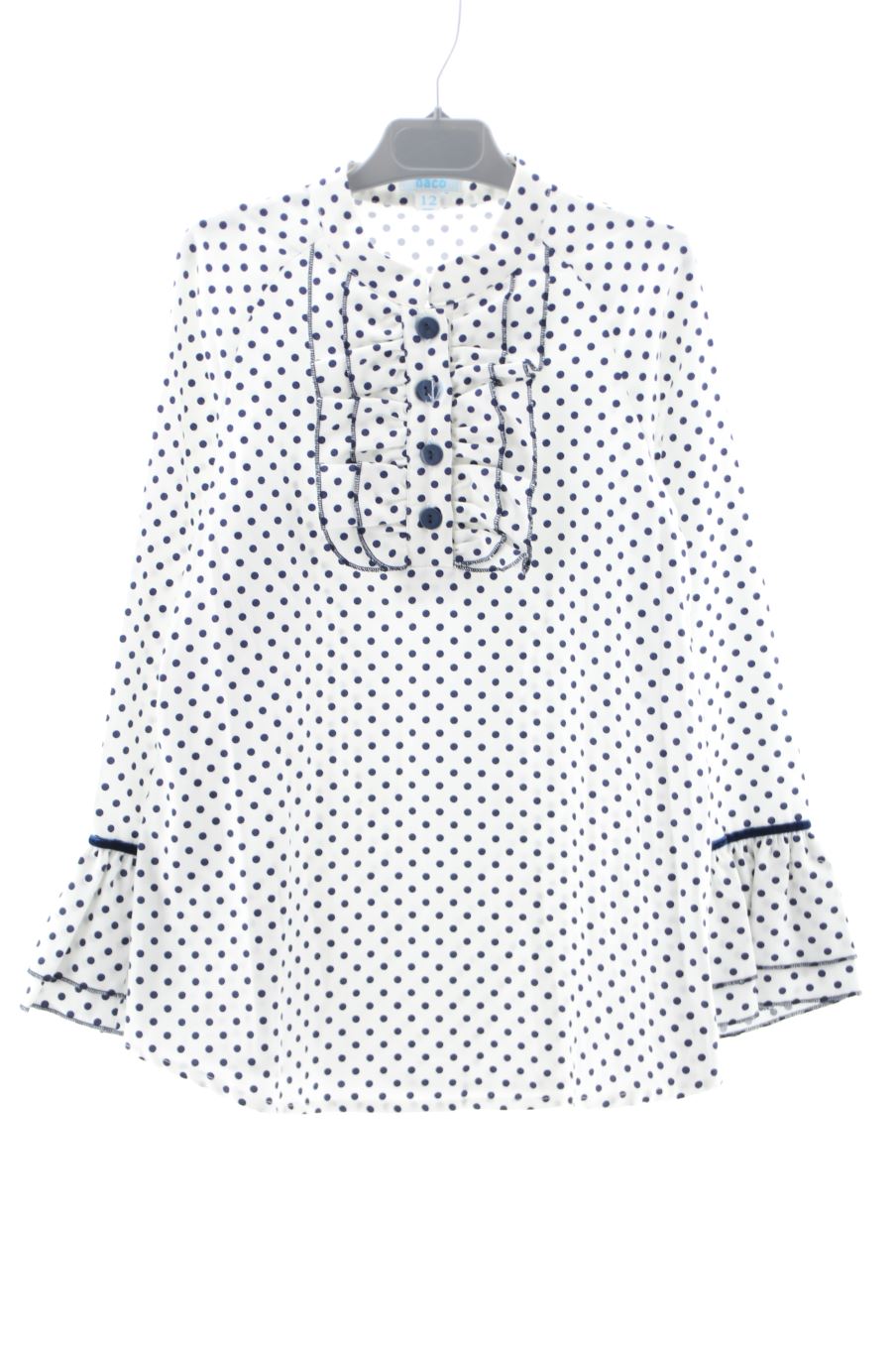 Blouse à manches longues Ñaco de la taille 12 ans avec une étiquette