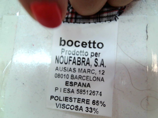 Hose von Bocetto Größe M, Farbe Kariert, für