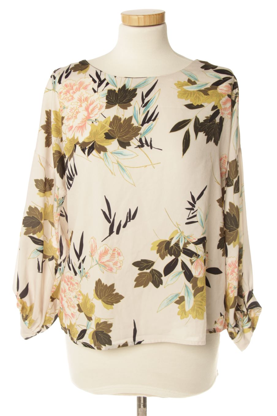 Blusa de manga larga de Lamorena de la talla S, de color flores