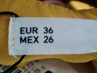 Pantalón de Sfera de la talla 36, de color amarillo