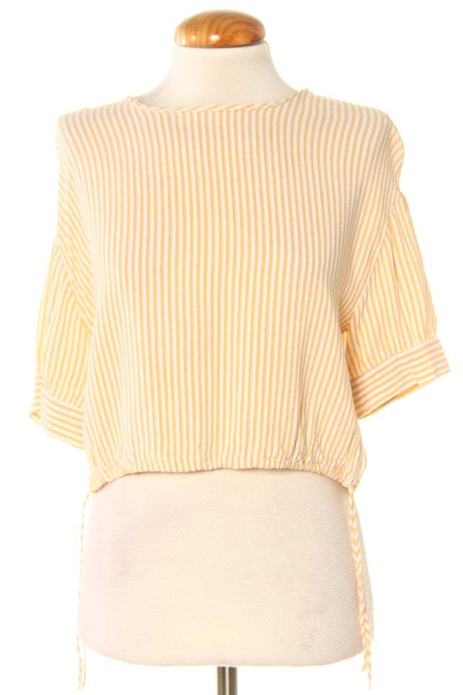 Blusa a maniche corte de Zara de la talla XS, de color righe