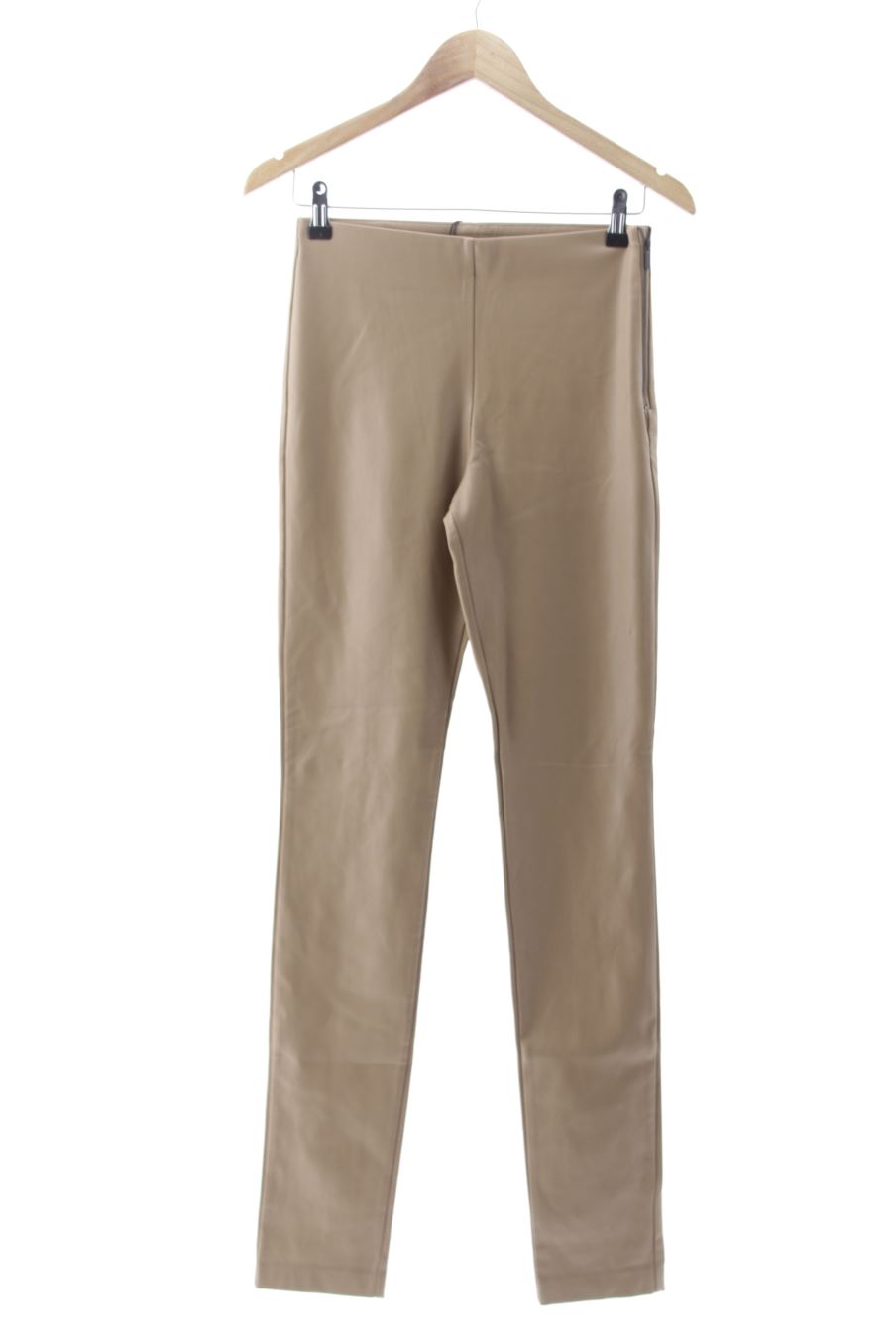 Pantaloni de Zara de la talla S, de color beige