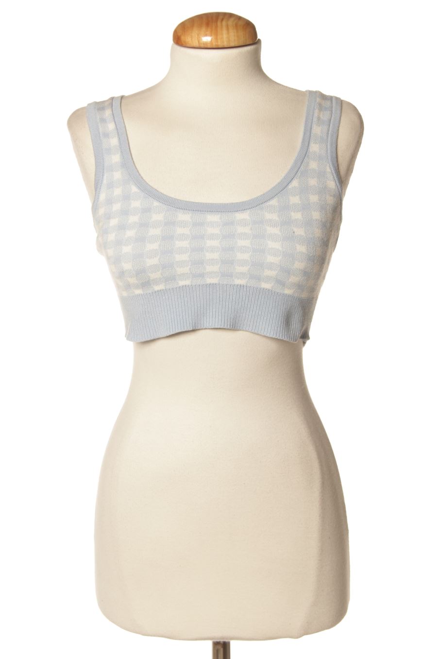 Débardeur Stradivarius de la taille XS, de couleur carreaux