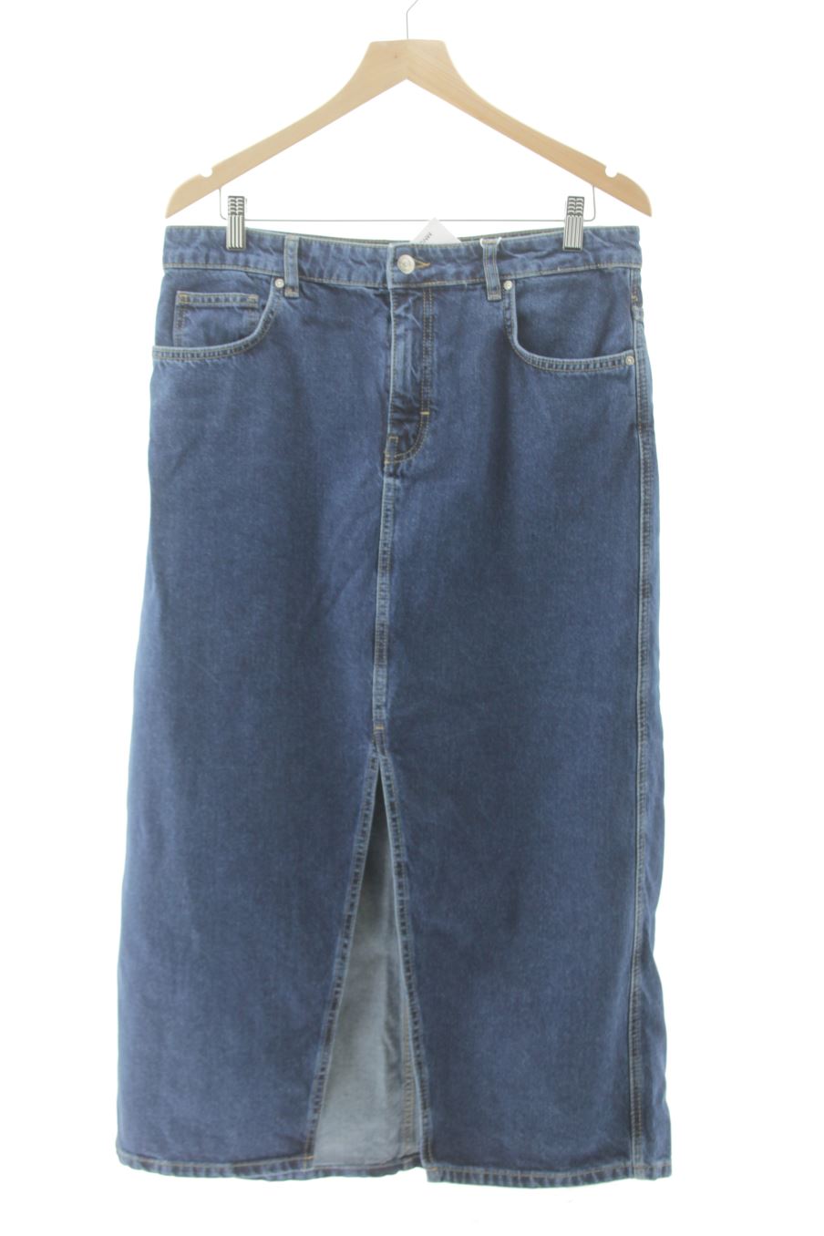 Jupe Mango de la taille L, de couleur bleu