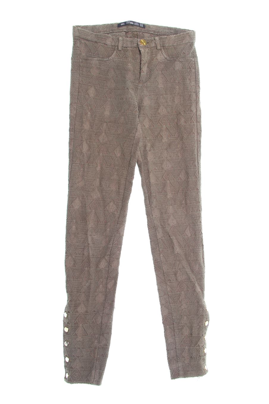 Pantalon Trafaluc de la taille 34, de couleur vert